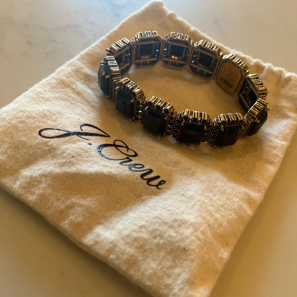 J.Crew Gold and Black Bracelet